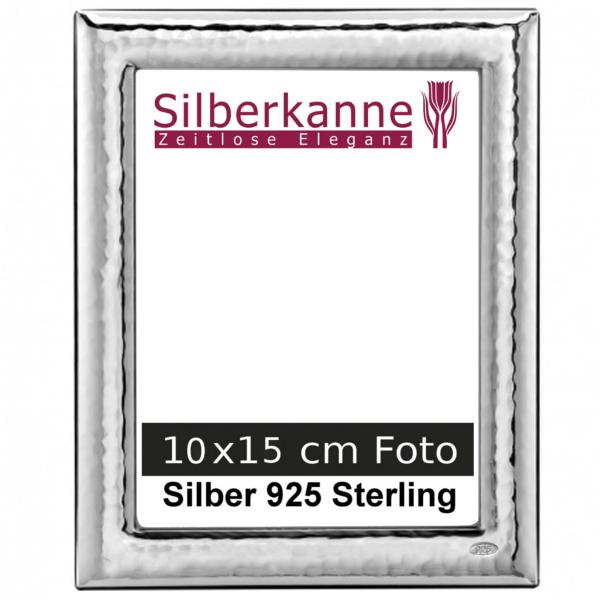 Silberkanne Bilderrahmen Grenoble 10x15 cm Foto Silber 925 Sterling Holzrücken