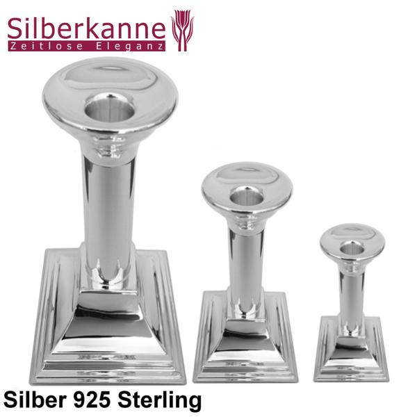Silberkanne Kerzenleuchter Venedig H 15 cm 925 Silber Sterling Auslauf