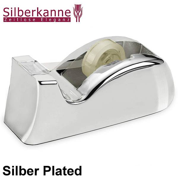 Silberkanne Klebebandabroller Tischabroller 13x5,5x5 cm Silber Plated versilbert Blitzverkäufe