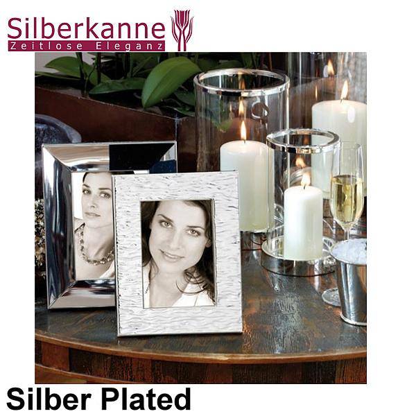 Silberkanne Bilderrahmen Welle schmal 13x18 cm Foto Silber Plated versilbert Outlet