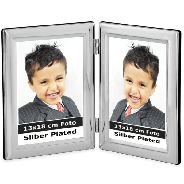 Silberkanne Bilderrahmen Paris 2X 13x18 cm Foto Silber Plated versilbert Fabrikverkauf