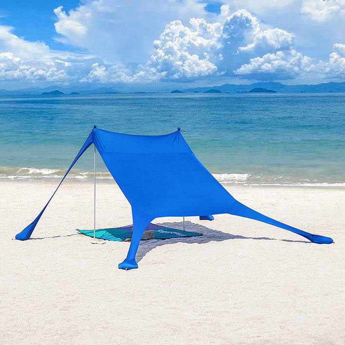 Sobuy SoBuy Lycra Strandzelt mit 2 Alu-Stangen Sonnensegel Strandmuschel Dunkelblau OZT01-DB Verkauf