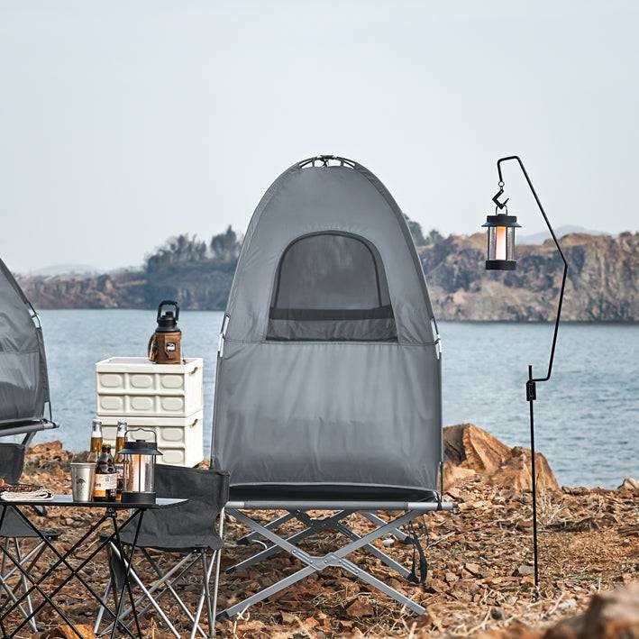 Sobuy SoBuy 4in1-Zelt Für 1 Person Wurfzelt Feldbett mit Campingliege Hellgrau OGS32-HG Online