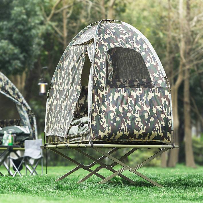 Sobuy SoBuy 4in1-Zelt Für 1 Person Wurfzelt Feldbett mit Campingliege Tarnfarbe OGS32-TN Outlet