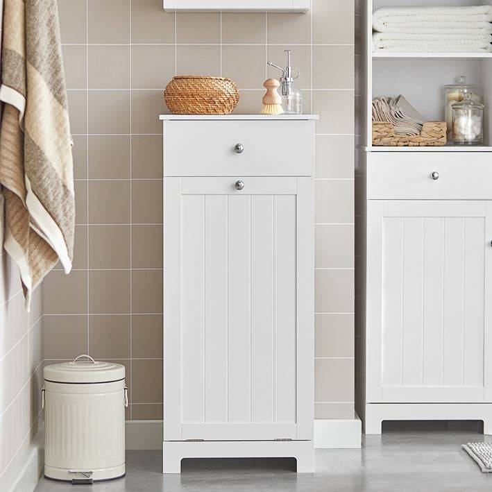 Sobuy SoBuy Wäscheschrank mit Wäschesack Wäschesammler Wäschekorb Weiß BZR21-W Online