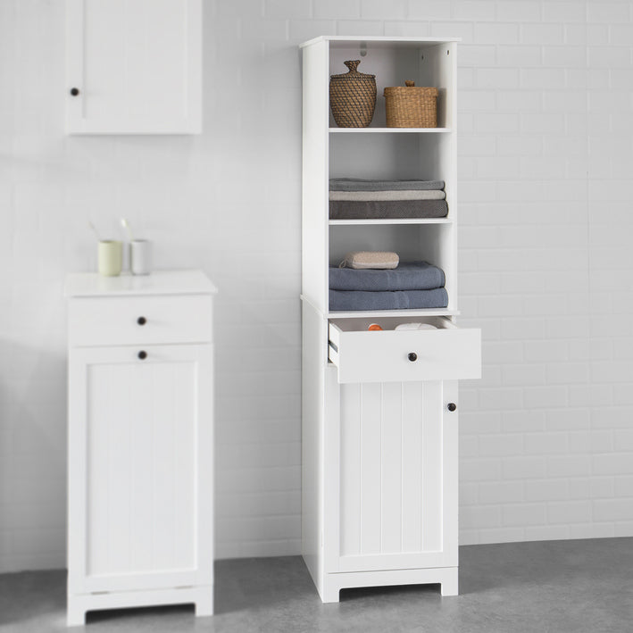 Sobuy SoBuy Bad Hochschrank Badschrank Badregal Weiß BZR17-W Hotsell