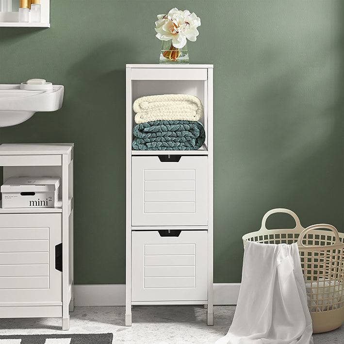 Sobuy SoBuy Bad Hochschrank Badschrank Weiß Badezimmermöbel Landhaus FRG127-W im Angebot