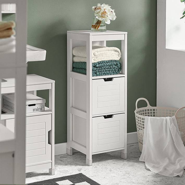 Sobuy SoBuy Bad Hochschrank Badschrank Weiß Badezimmermöbel Landhaus FRG127-W im Angebot