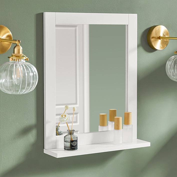 Sobuy SoBuy Badspiegel mit Ablage Wandspiegel Spiegel Weiß FRG129-W Günstiger Verkauf