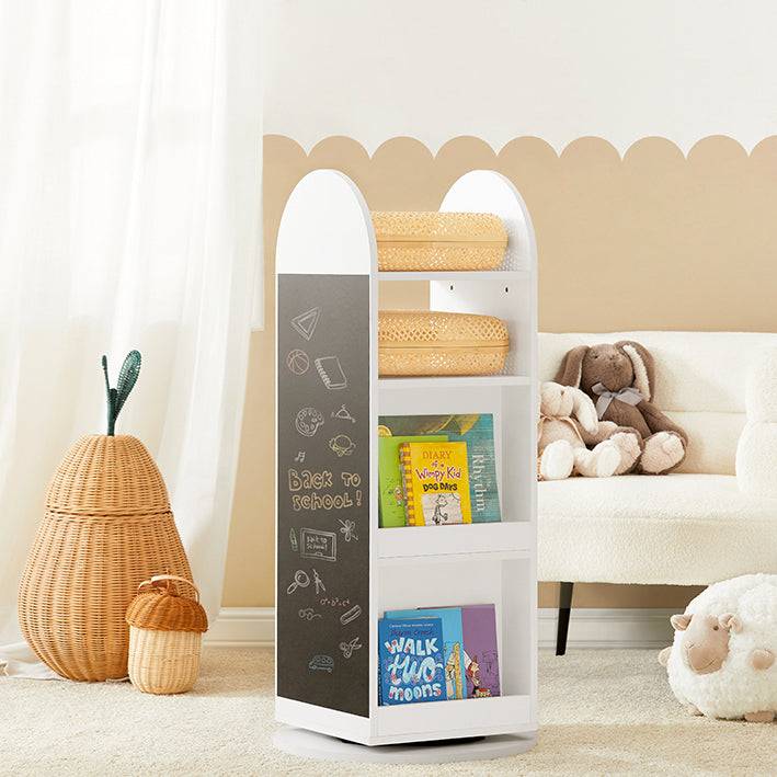 Sobuy SoBuy Kinderregal Kinder Drehregal Aufbewahrungsregal für Kinder KMB64-W Schlussverkauf