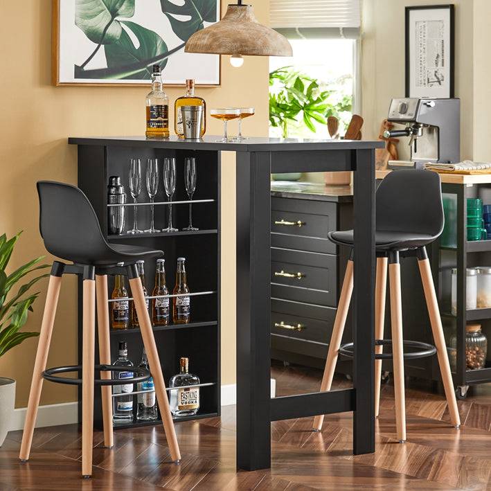 Sobuy SoBuy Bartisch Stehtisch Küchentisch Schwarz FWT17-SCH Hotsell