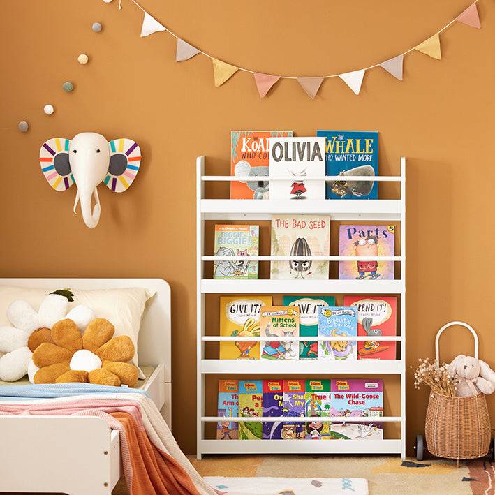 Sobuy SoBuy Kinder Bücherregal Wandregal für Kinder mit 4 Ablagen KMB08-W Hotsell
