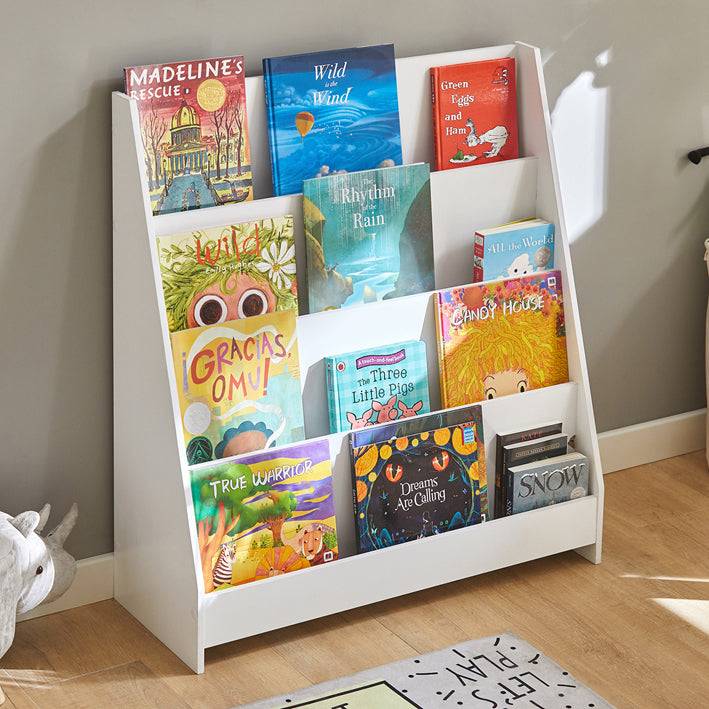 Sobuy SoBuy Kinderbücherregal Zeitungsständer Aufbewahrungsregal für Kinder KMB32-W im Angebot