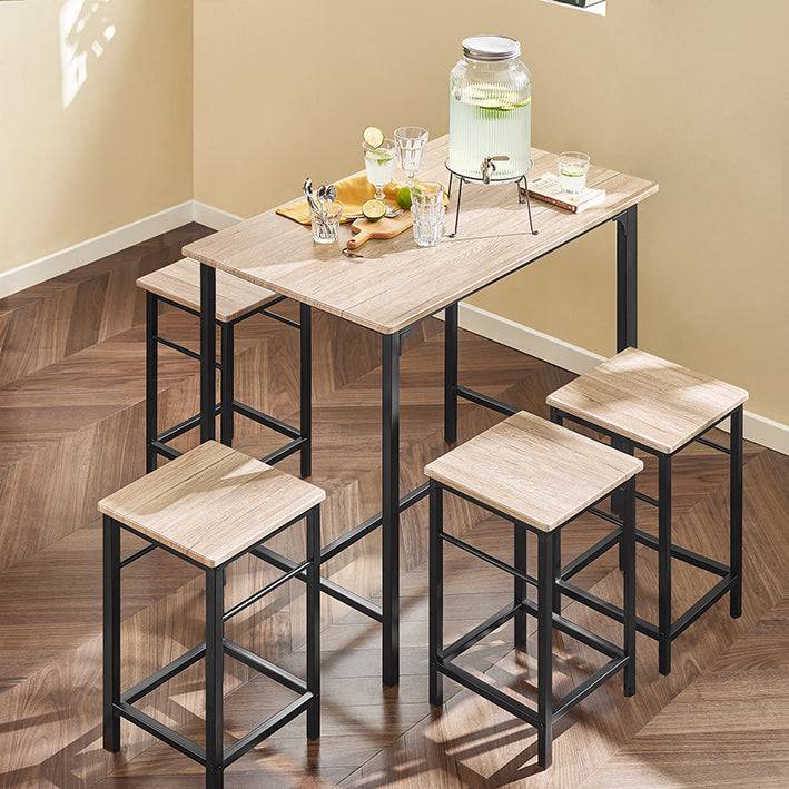 Sobuy SoBuy Bartisch mit 4 Hockern Bartisch set 5-teilig OGT11-N Outlet