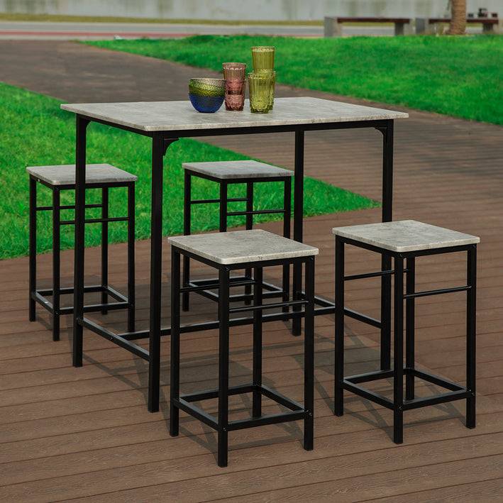 Sobuy SoBuy Bartisch mit 4 Hockern Bartisch set 5-teilig OGT11-HG Verkauf