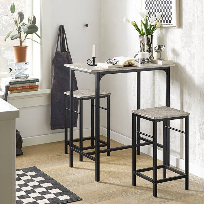 Sobuy SoBuy Bartisch mit 2 Hockern Bartisch set 3-teilig OGT10-HG Hotsell