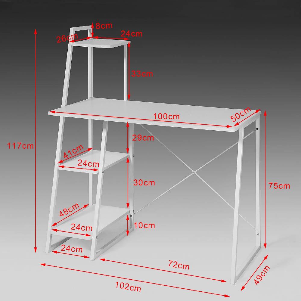 Sobuy SoBuy Schreibtisch Schreibtisch mit Regal Schreibtisch Kinder FWT29-W Angebote