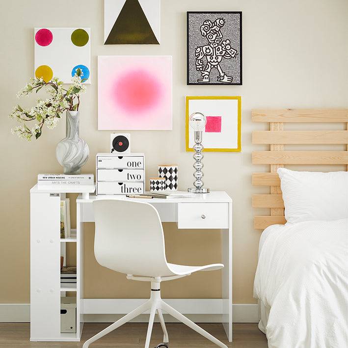 Sobuy SoBuy Schreibtisch Weiß Schreibtisch mit Regal Schreibtisch Kinder FWT35-W Verkauf