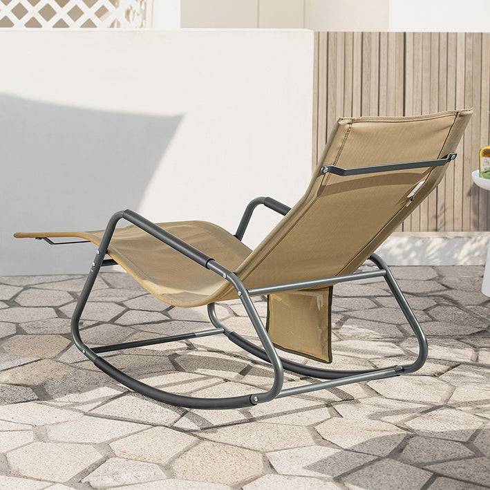 Sobuy SoBuy Gartenliege Sonnenliege Schaukelliege mit Seitentasche OGS47-KA Outlet