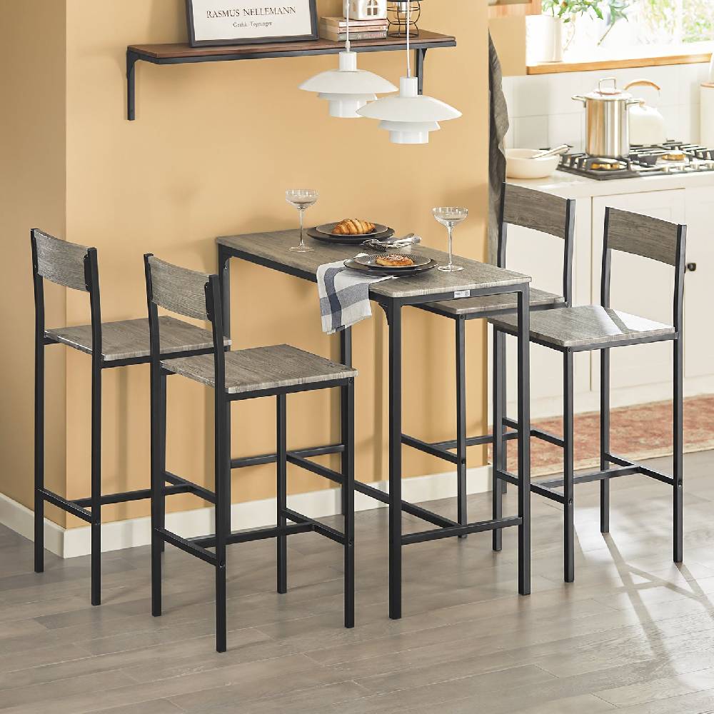 Sobuy SoBuy Bartisch mit 4 Hockern Bartisch set 5-teilig OGT14 Fabrikverkauf