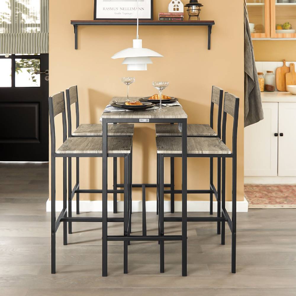 Sobuy SoBuy Bartisch mit 4 Hockern Bartisch set 5-teilig OGT14 Fabrikverkauf