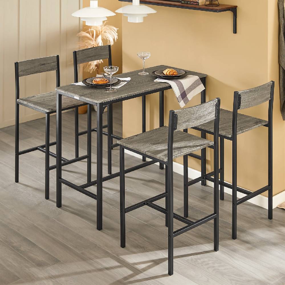 Sobuy SoBuy Bartisch mit 4 Hockern Bartisch set 5-teilig OGT14 Fabrikverkauf