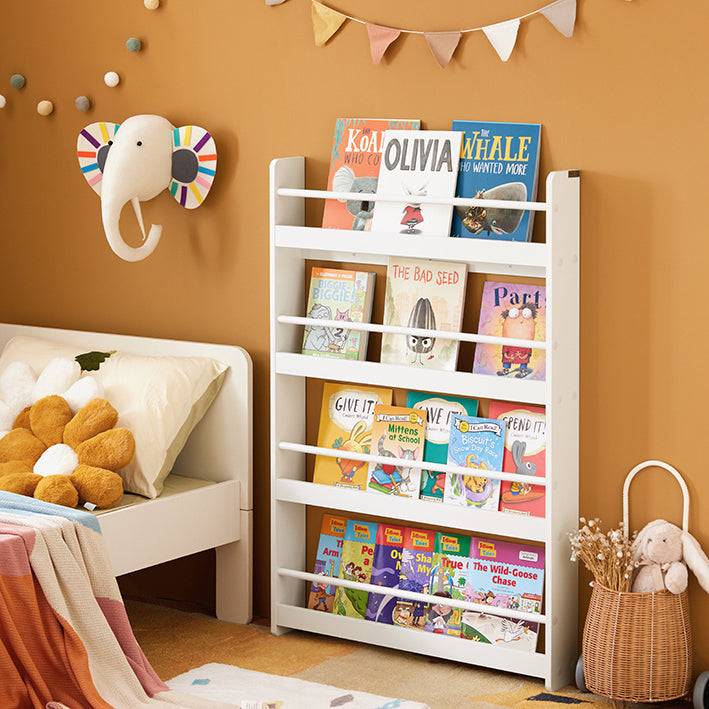 Sobuy SoBuy Kinder Bücherregal Wandregal für Kinder mit 4 Ablagen KMB08-W Blitzverkäufe