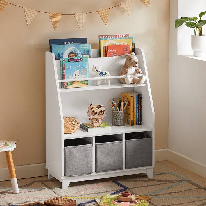 Sobuy SoBuy Kinderbücherregal Spielzeugregal Aufbewahrungsregal für Kinder KMB34-W im Angebot