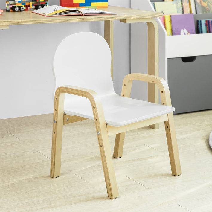 Sobuy SoBuy 2er Set Kinderstuhl Stühlchen höhenverstellbar Weiß KMB24-Wx2 Meist gekauft