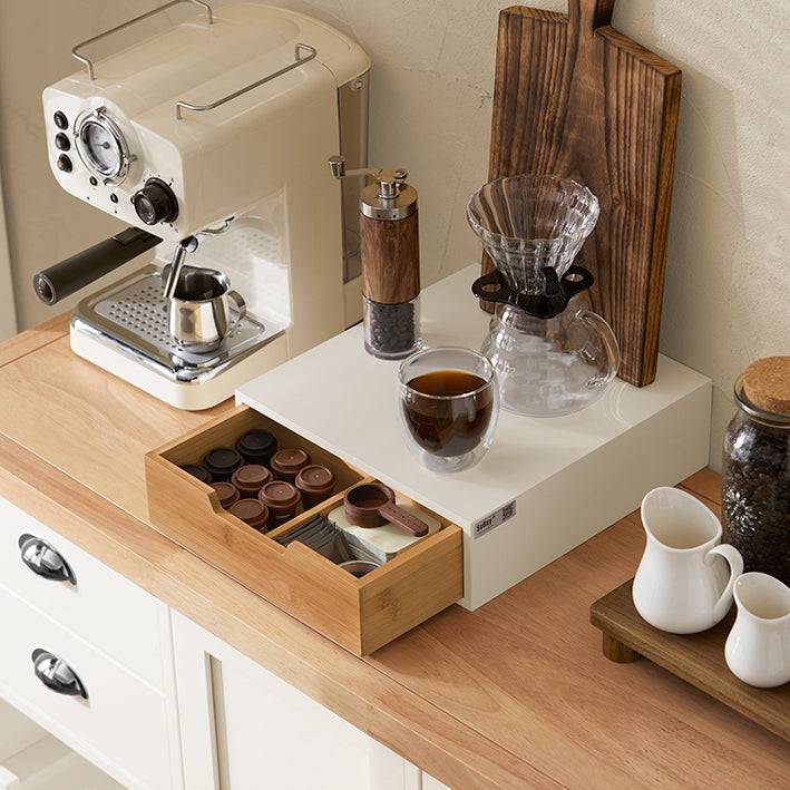 Sobuy B-Ware Kaffeekapsel Box Aufbewahrungsbox Schubladenbox Bambus FRG179-WN-bwaren Fabrikpreis