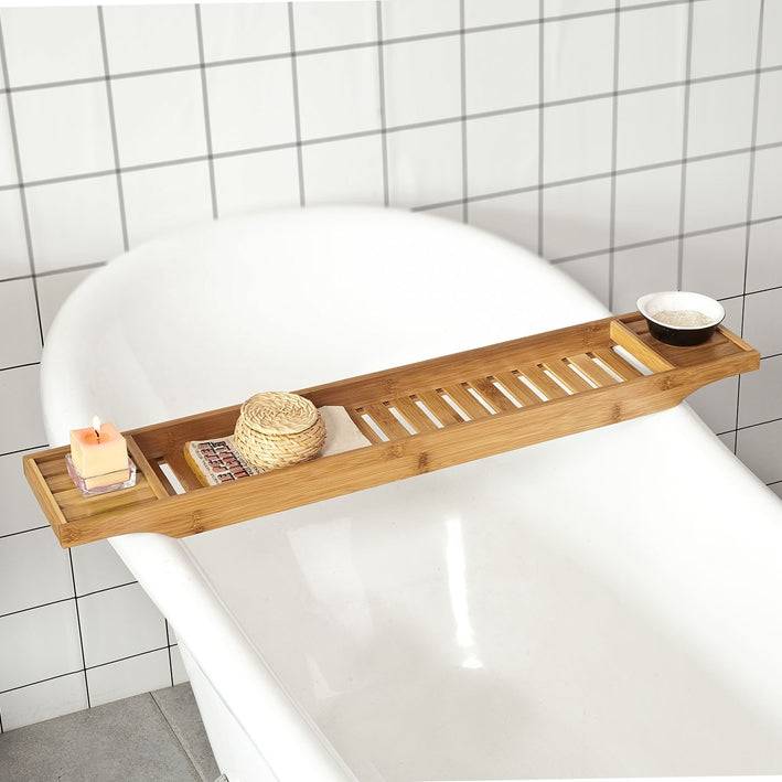 Sobuy B-ware 80cm Lang Badewannenablage Badewannenbrett Bambus FRG212-N-bwaren Outlet