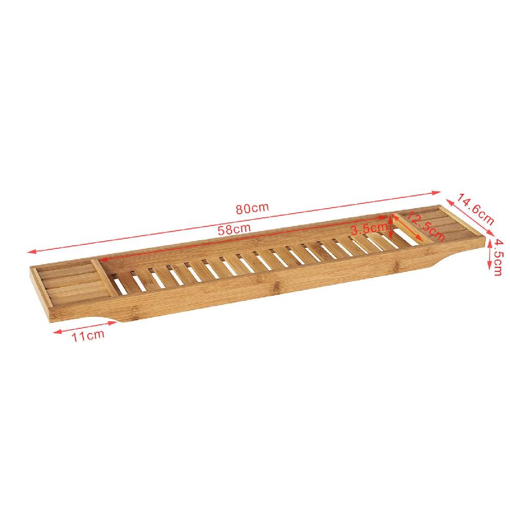Sobuy B-ware 80cm Lang Badewannenablage Badewannenbrett Bambus FRG212-N-bwaren Outlet