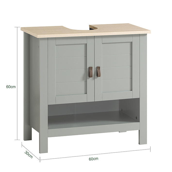 Sobuy SoBuy Waschbeckenunterschrank Badschrank Waschtisch Hellgrau BZR69-HG im Angebot