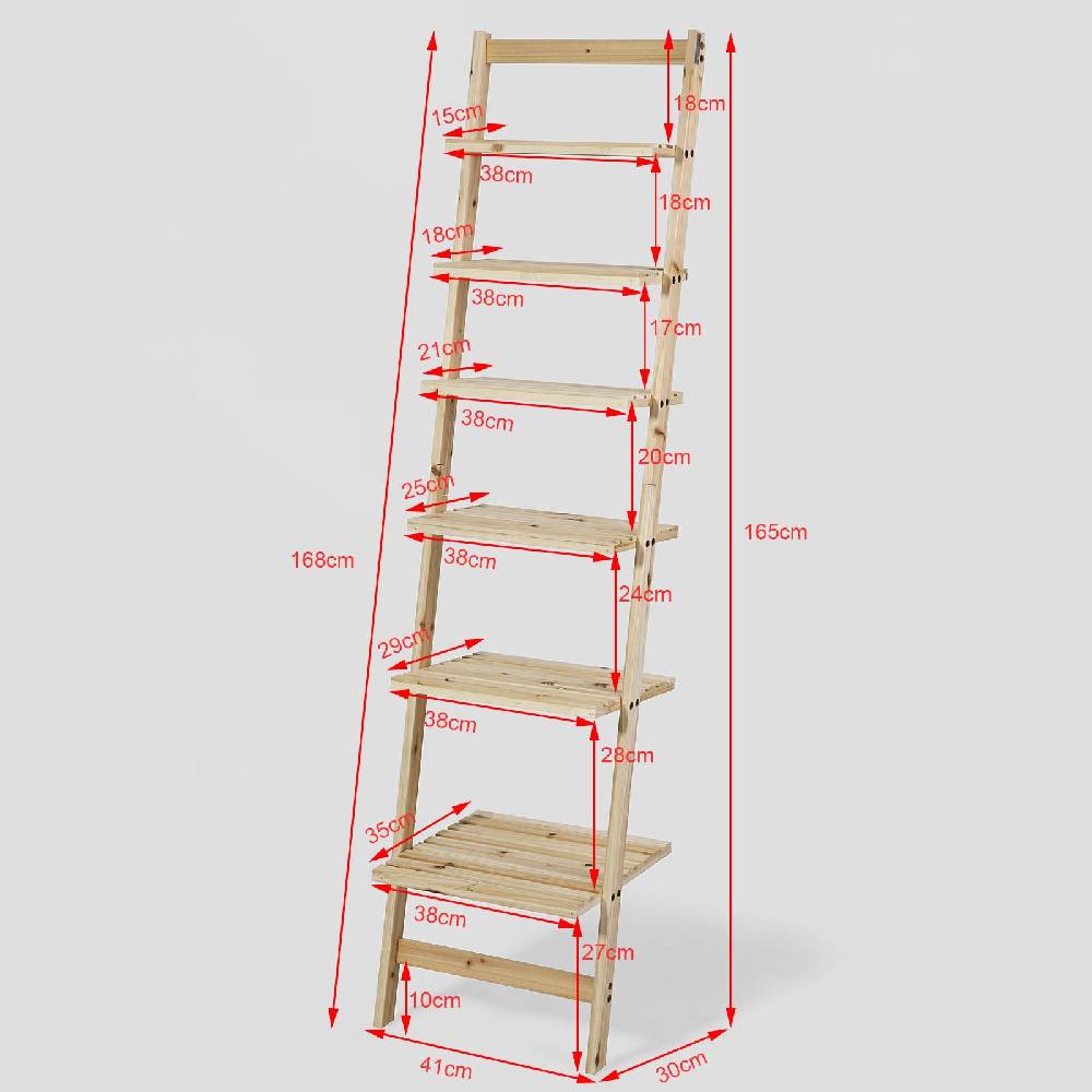 Sobuy SoBuy Leiterregal holz Treppenregal Badregal FRG161-N Blitzverkäufe