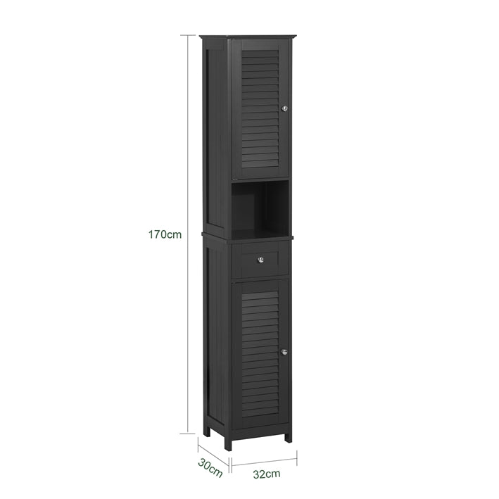 Sobuy SoBuy Bad Hochschrank Badschrank Badregal Grau FRG236-DG Angebote