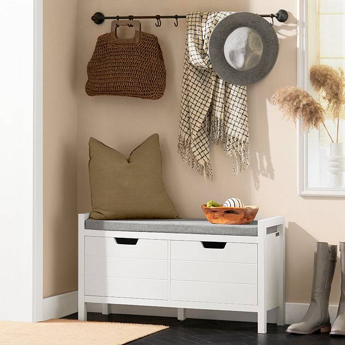 Sobuy SoBuy Sitzkommode Sitzbank mit Sitzfläche Schuhtruhe Weiß FSR63-W Verkauf