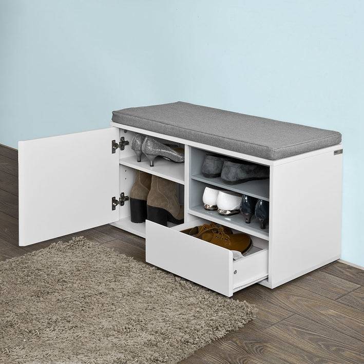 Sobuy SoBuy Garderobenbank Sitzbank mit stauraum Schuhbank Weiß FSR37-W Angebote