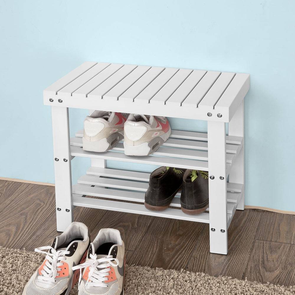 Sobuy SoBuy Schuhregal Sitzbank schmal Breit 50cm Weiß FSR02-K-W Online