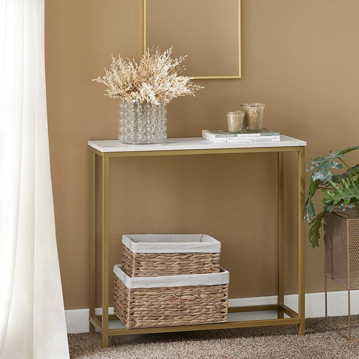 Sobuy SoBuy Konsolentisch mit goldenem Metallrahmen Flurtisch Sideboard FSB29-G Hotsell