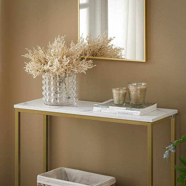 Sobuy SoBuy Konsolentisch mit goldenem Metallrahmen Flurtisch Sideboard FSB29-G Hotsell