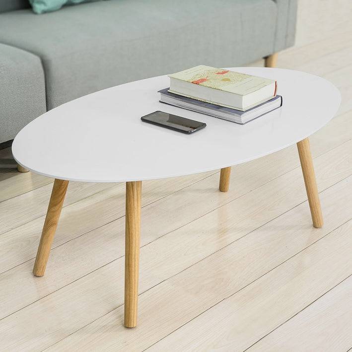 Sobuy SoBuy Sofatisch Holz Salontisch Couchtisch Weiß FBT61-W