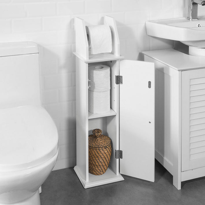 Sobuy SoBuy Toilettenrollenhalter Badregal Badezimmerschrank BZR53-W Outlet