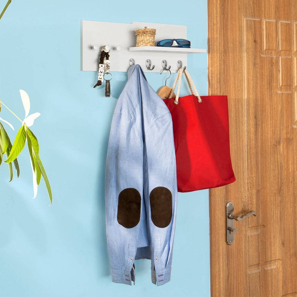 Sobuy SoBuy Wandgarderobe Flurgarderobe Hängeregal Weiß FRG54-W Auslauf