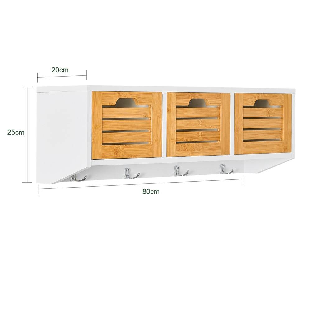Sobuy SoBuy Wandgarderobe Hängeregal Flurgarderobe FHK19-WN Verkauf