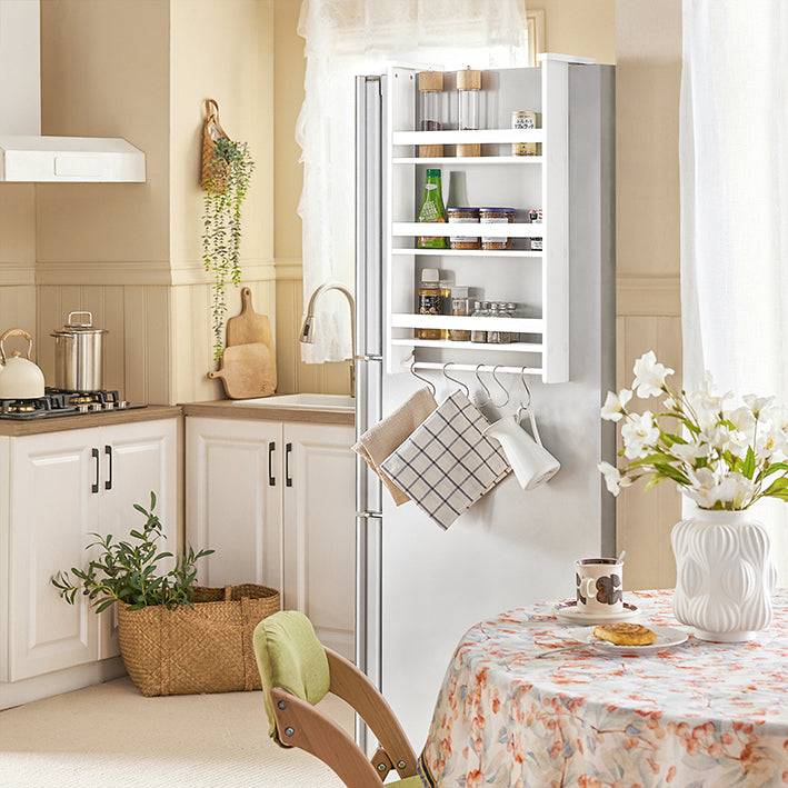 Sobuy SoBuy Küchenregal Weiß Gewürzregal mit 3 Ablagen Hängeregal für Kühlschrank FRG150-W Outlet