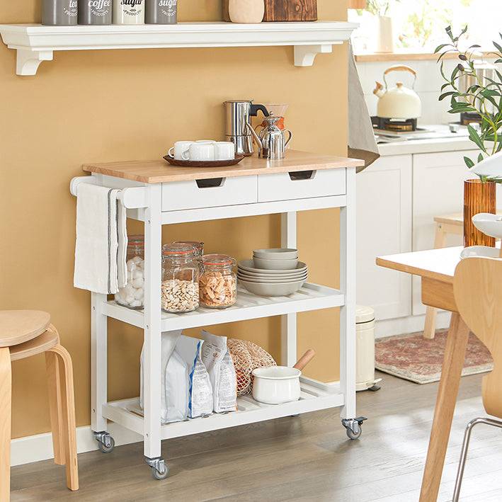 Sobuy SoBuy Küchenwagen Sideboard Servierwagen Weiß FKW68-WN Verkauf