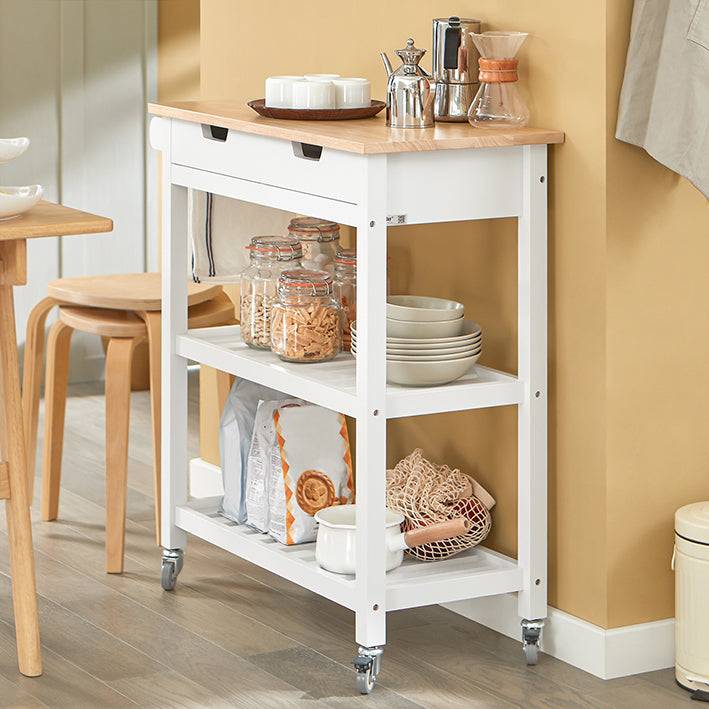 Sobuy SoBuy Küchenwagen Sideboard Servierwagen Weiß FKW68-WN Verkauf
