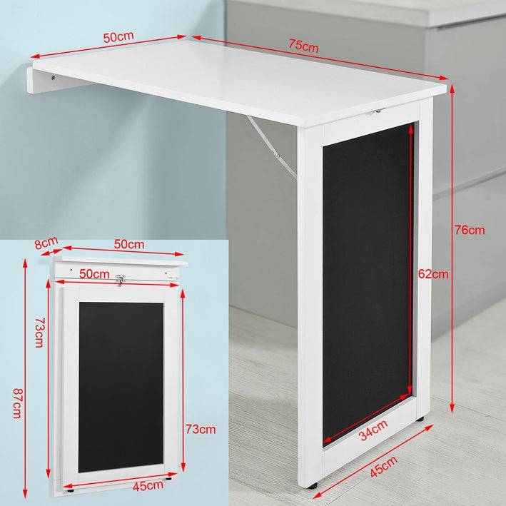 Sobuy SoBuy Wandtisch klappbar Wandtisch mit Küchen Tafel Klapptisch Weiß FWT20-W Günstiger Verkauf