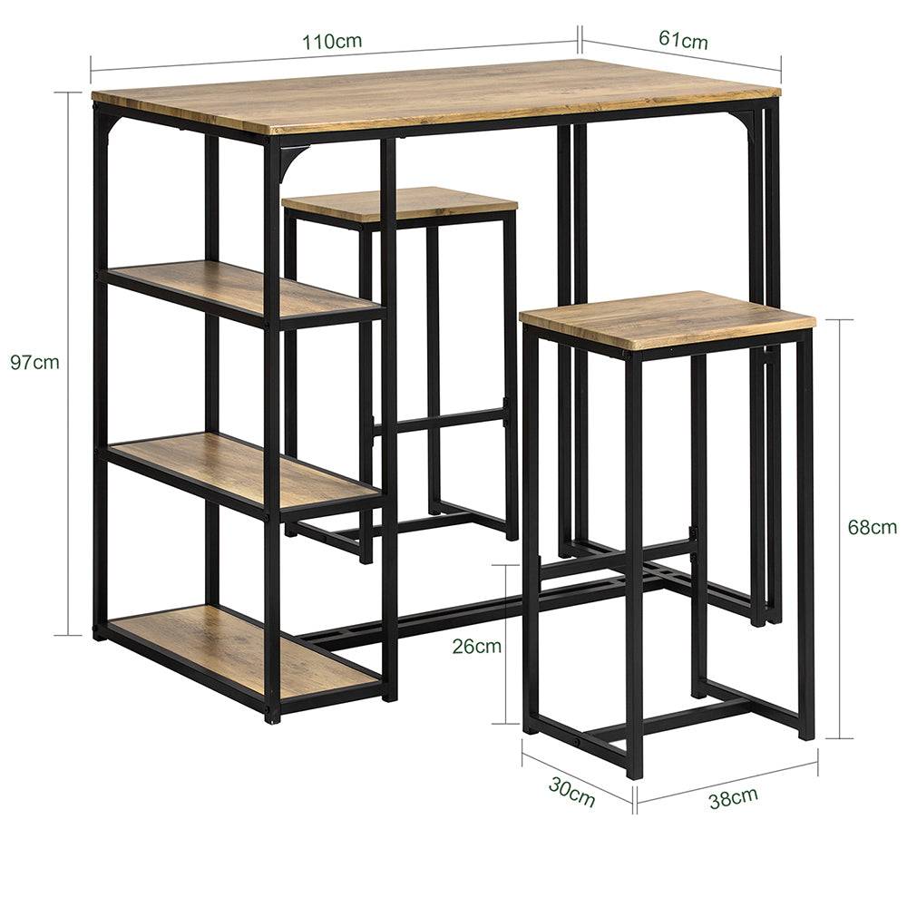 Sobuy SoBuy Bartisch mit 2 Stühlen Bartisch set 3-teilig OGT43-F Angebote