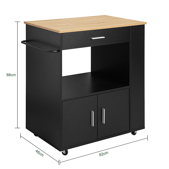 Sobuy SoBuy Küchenwagen Sideboard Servierwagen Kücheninsel FKW113-SCH Hotsell